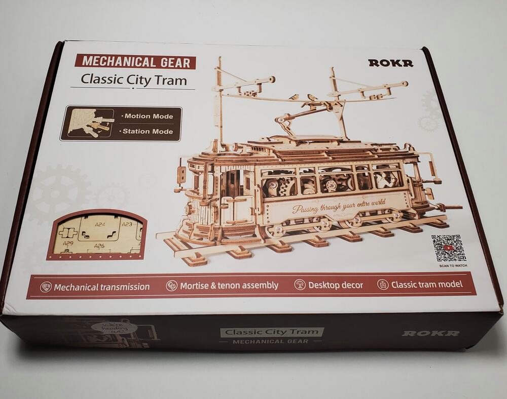 ROKR Mechanical Gear Classic City Tram Model